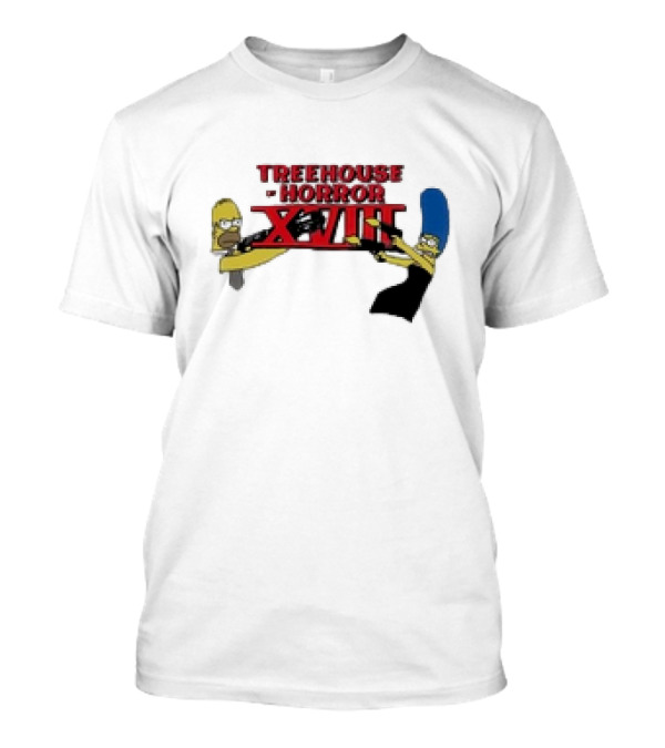 Treehouse Of Horror XVIII The Simpsons Homer Marge Babbitt Revived T-Shirt