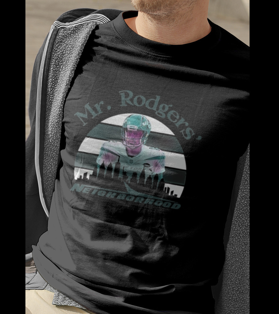 Mr. Rodgers' Neighborhood Aaron Rodgers New York Jets Football T-Shirt