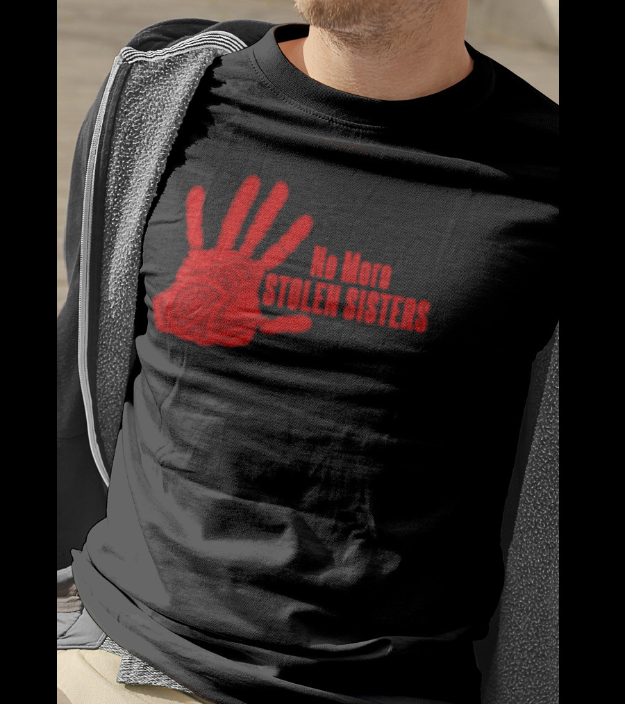 No More Stolen Sisters Red Blood Hand T-Shirt