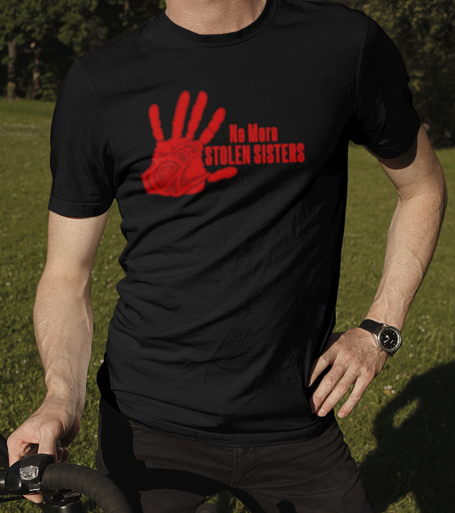 No More Stolen Sisters Red Blood Hand T-Shirt