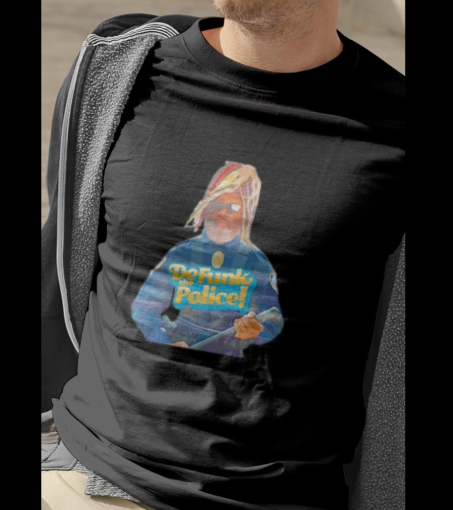 Defunk The Police Vintage Funk Style Officer T-Shirt