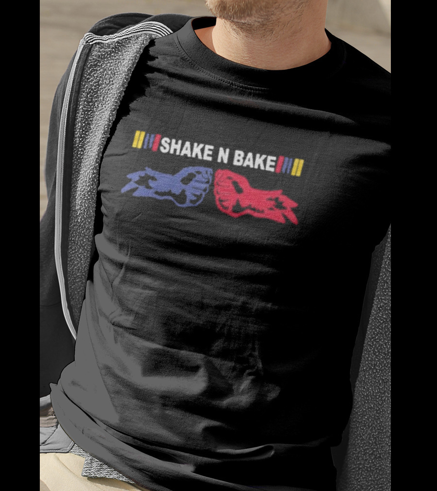 Shake N Bake Racing Hands Clap Colors Nascar T-Shirt