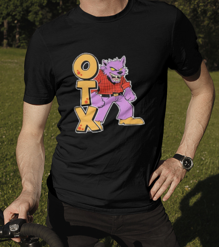 Otx Purple Werewolf In Plaid T-Shirt