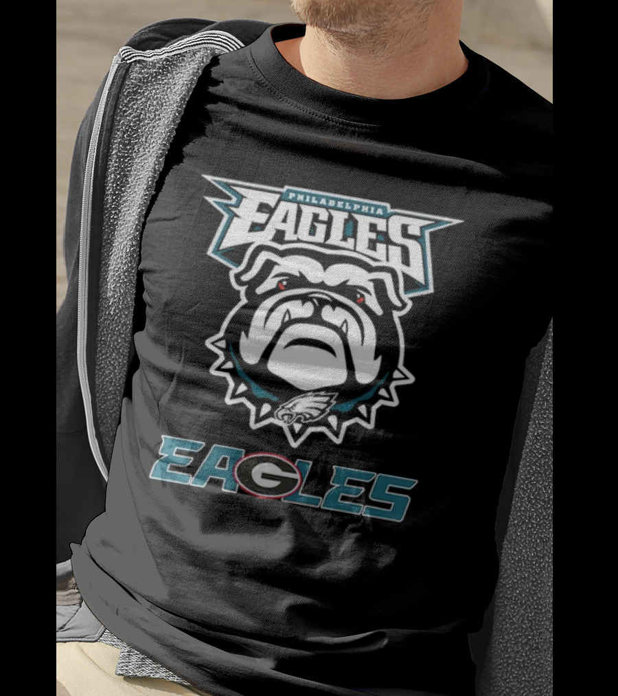 Philadelphia Eagles Dawgs Bulldogs Eagle Logo Bulldog T-Shirt