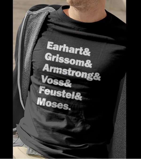 Purdue Boilermakers Mars Mission Earhart Grissom Armstrong Voss Feustel Moses T-Shirt