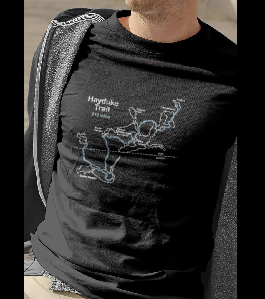 Hayduke Trail 812 Miles Utah Arizona Grand Canyon	Map Design T-Shirt
