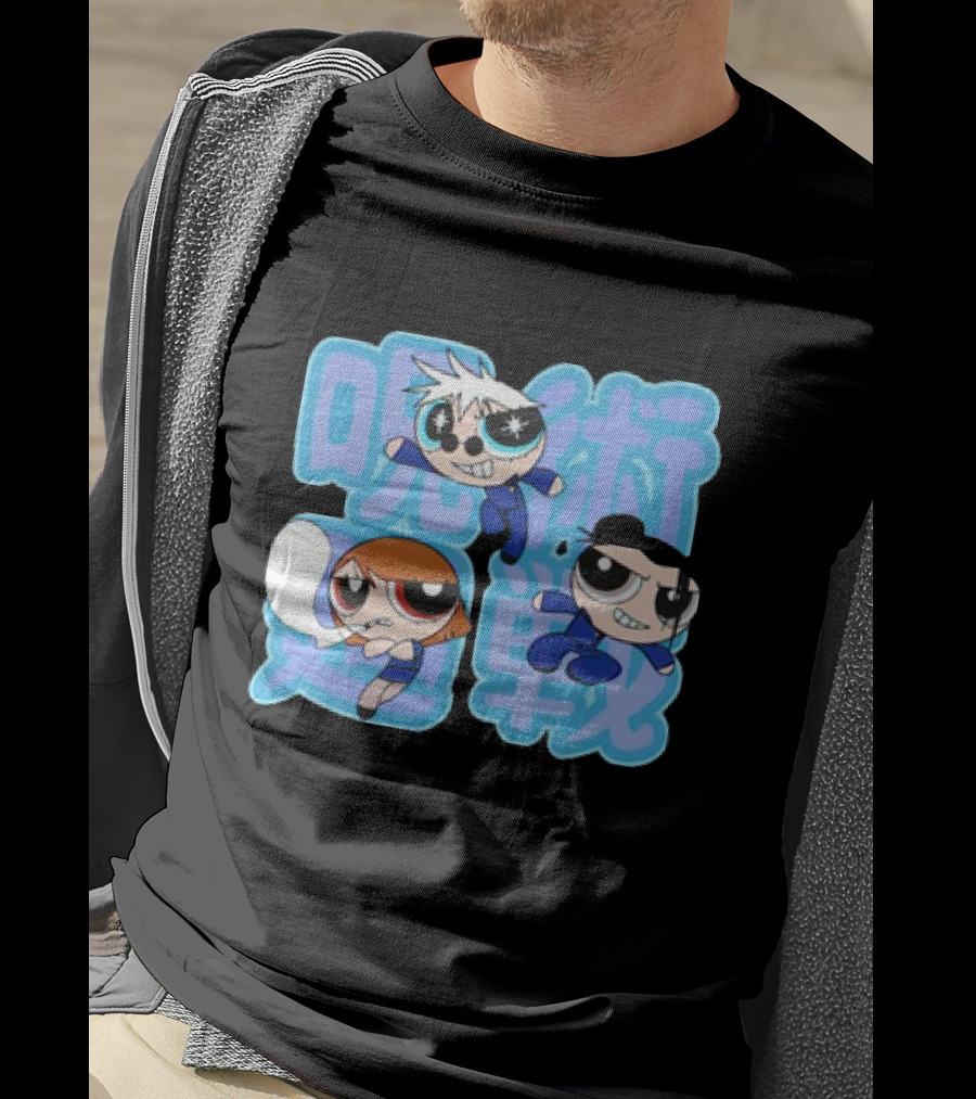 Jujutsu Kaisen Powerpuff Girls Gojo Satoru Mashup T-Shirt