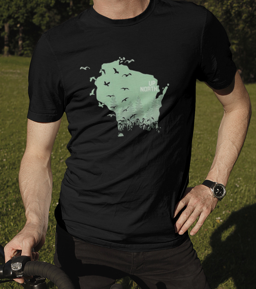 Wisconsin Up North Birds And Trees T-Shirt