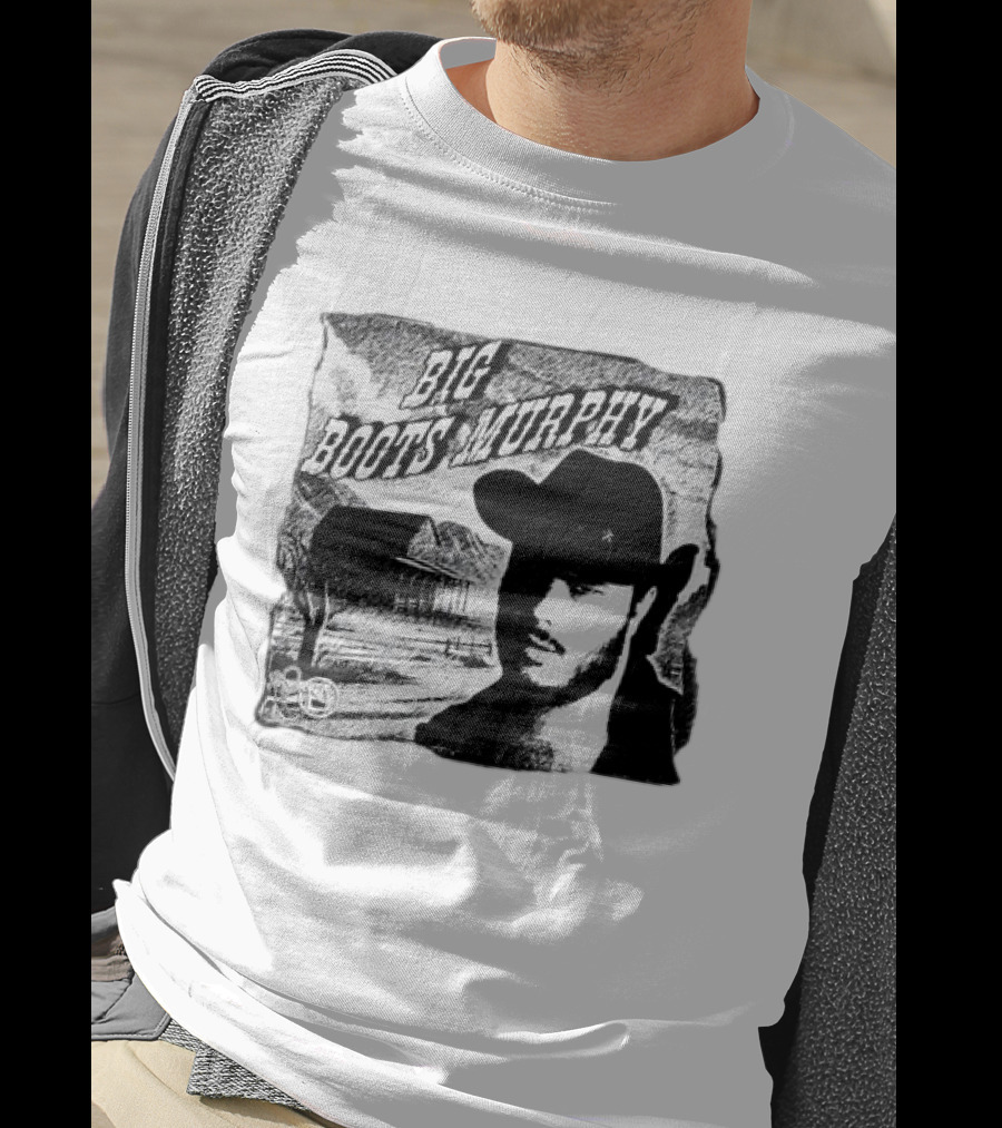 Big Boots Murphy Country Cowboy Barn Scene T-Shirt