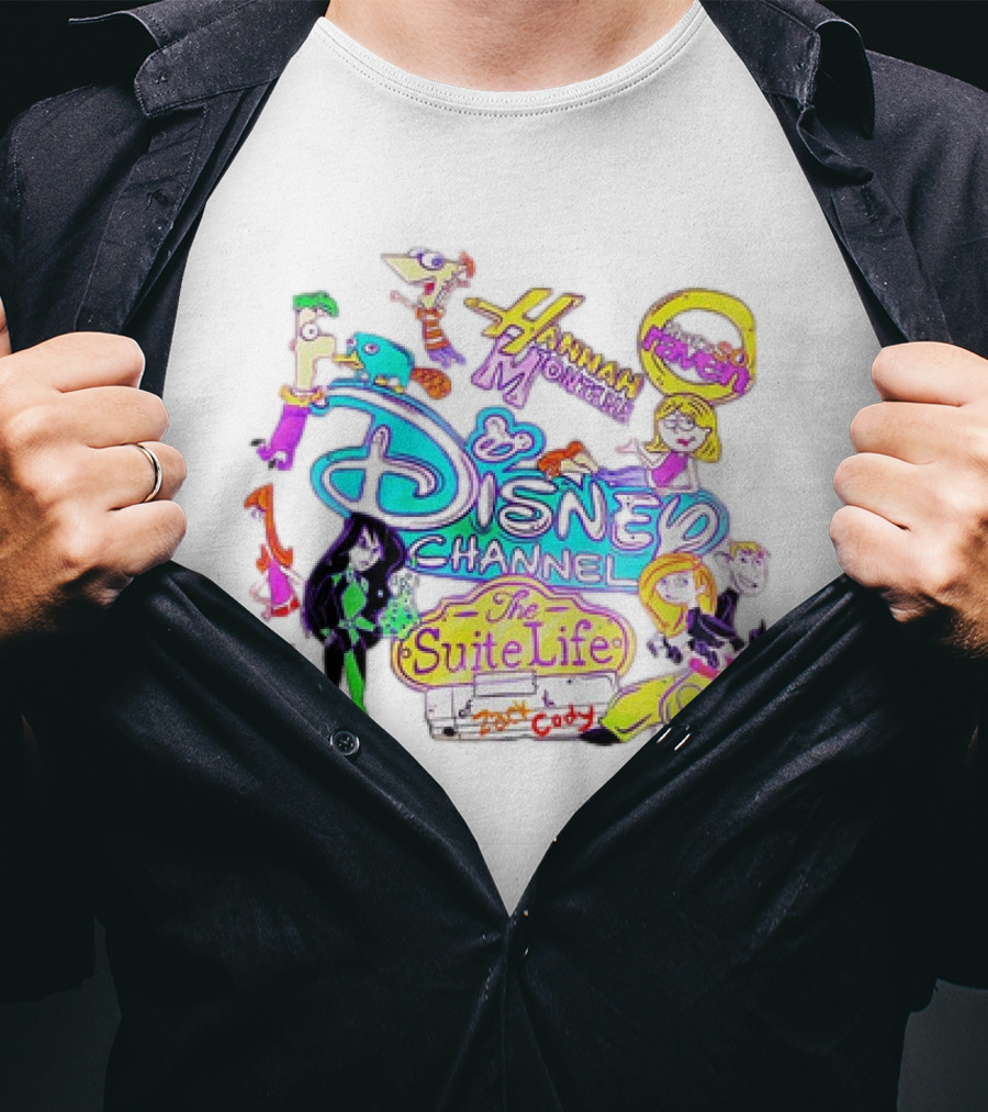 Disney Channel The Suite Life That’s So Raven Hannah Montana Kim Possible Phineas And Ferb T-Shirt