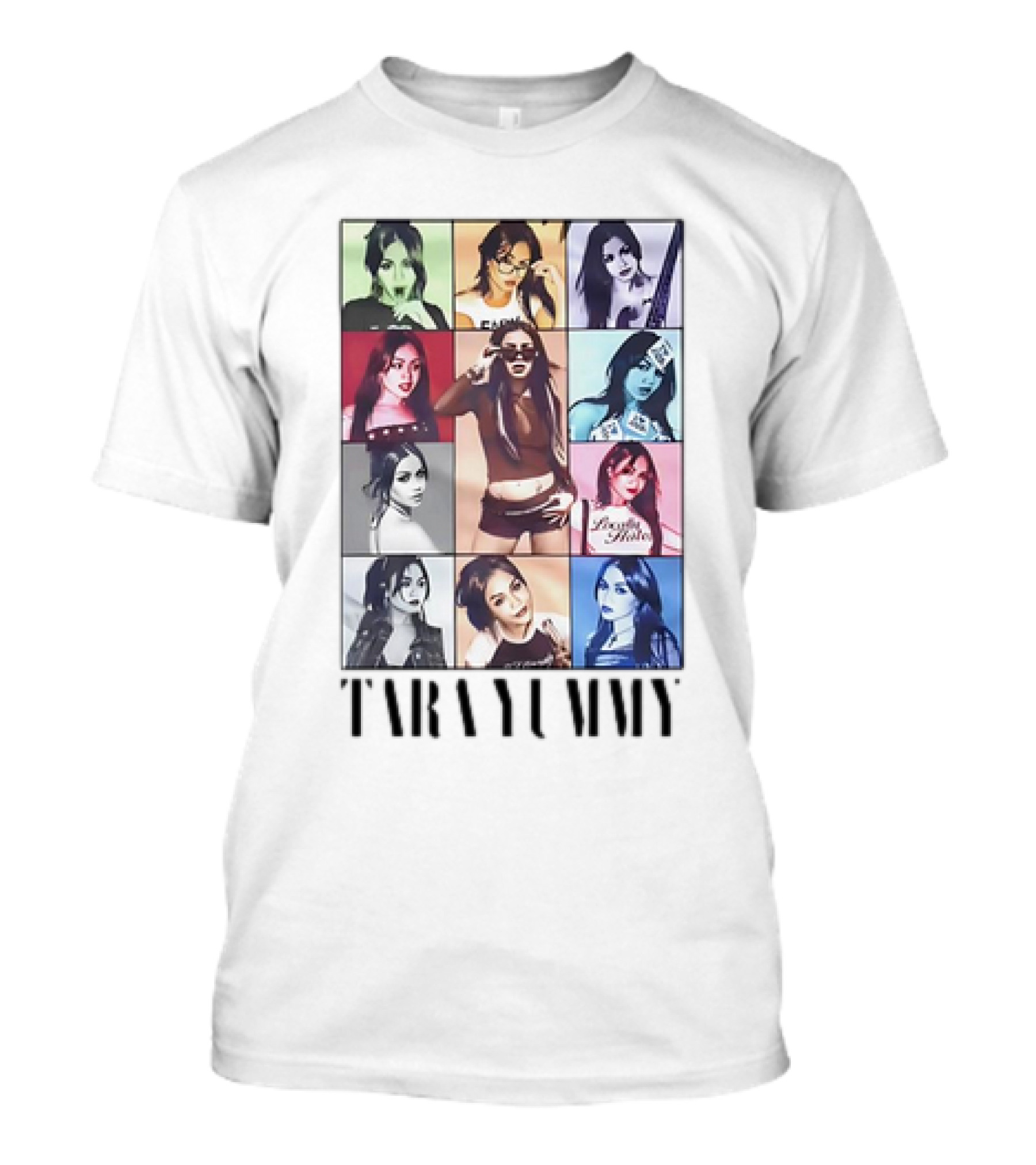 Tara Yummy Colorful Era Photos Montage T-Shirt