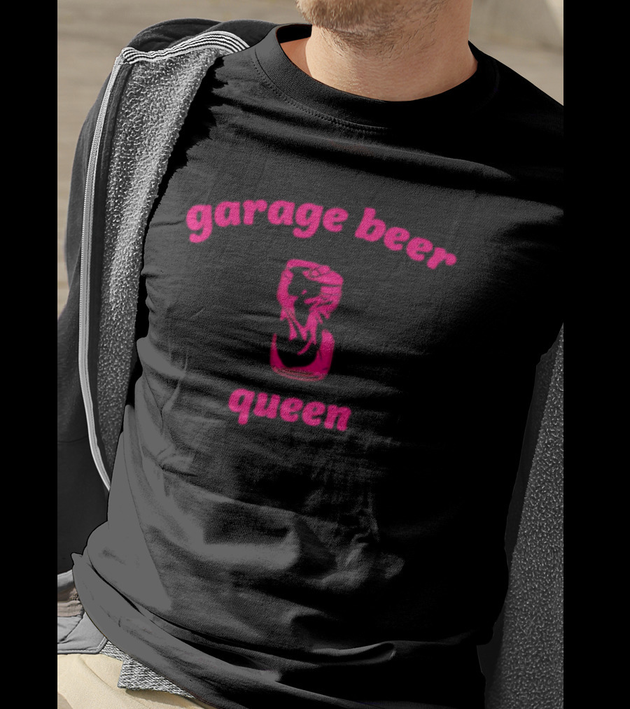 Garage Beer Queen Crushed Can T-Shirt
