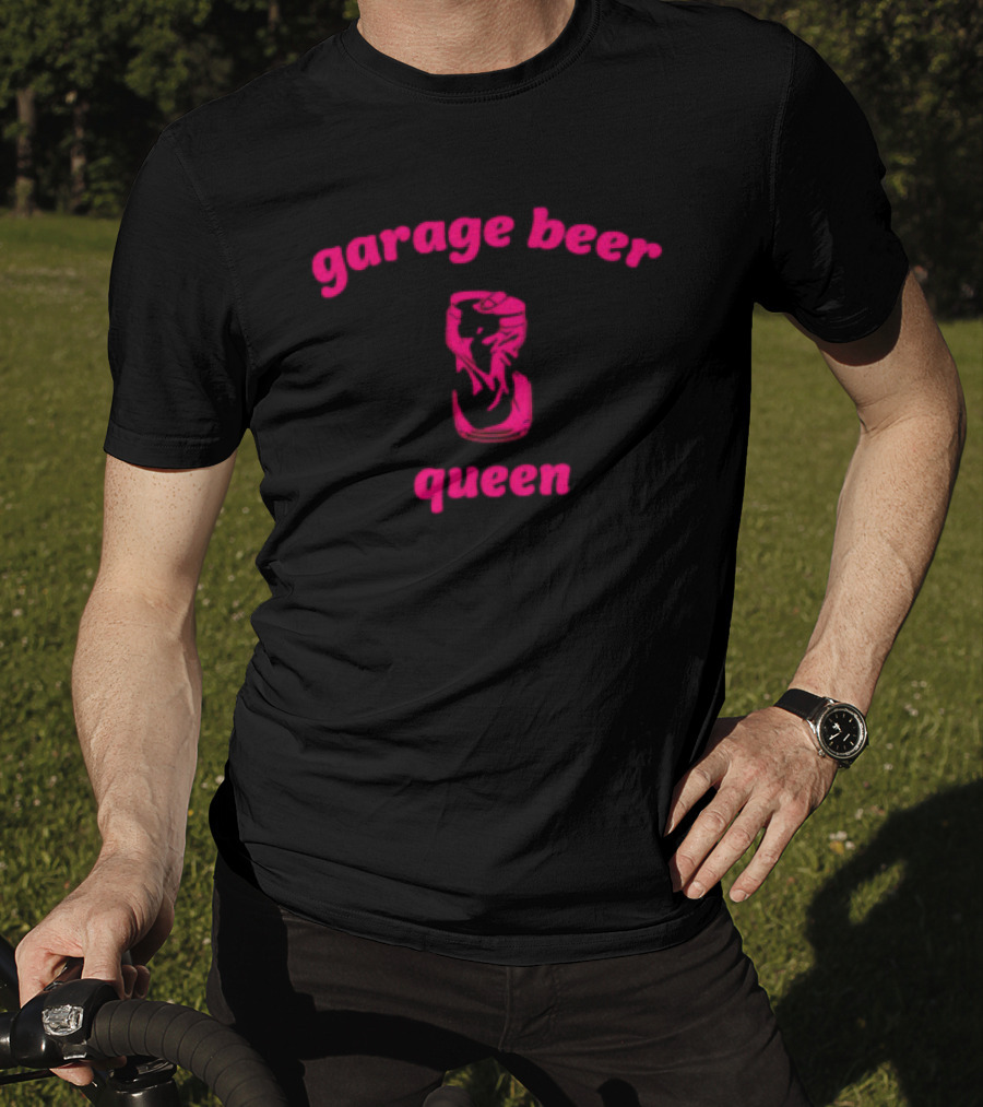 Garage Beer Queen Crushed Can T-Shirt