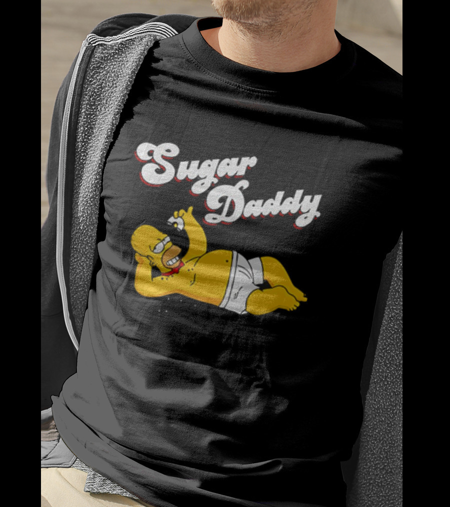 Homer Simpson Sugar Daddy The Simpsons Iconic Pose T-Shirt