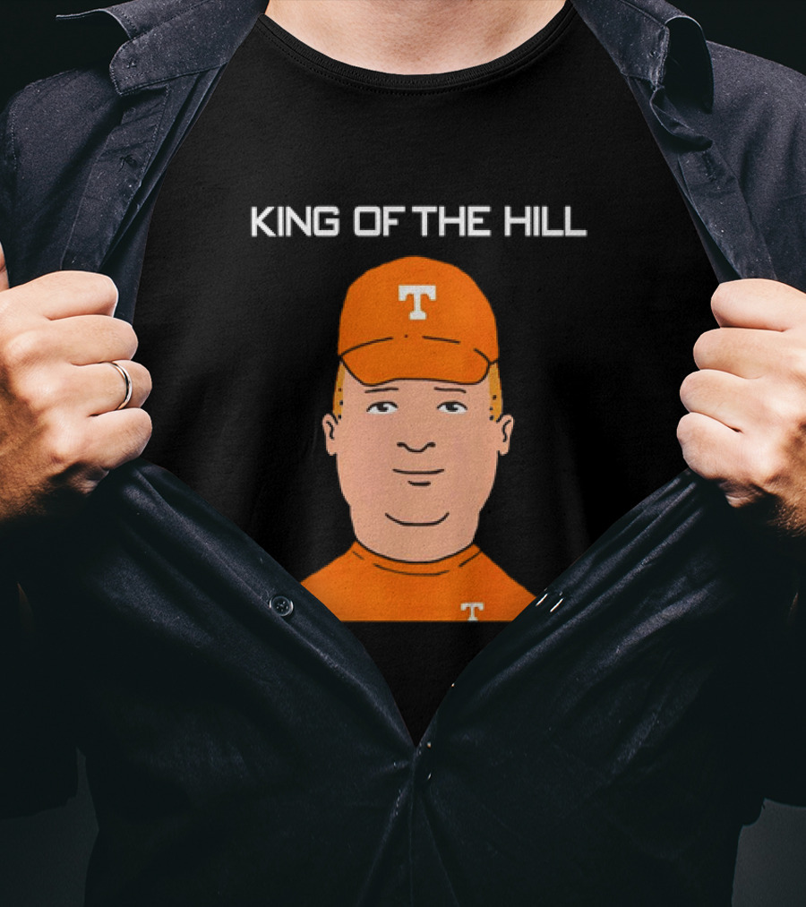 Tennessee Volunteers King Of The Hill T Logo Cartoon T-Shirt