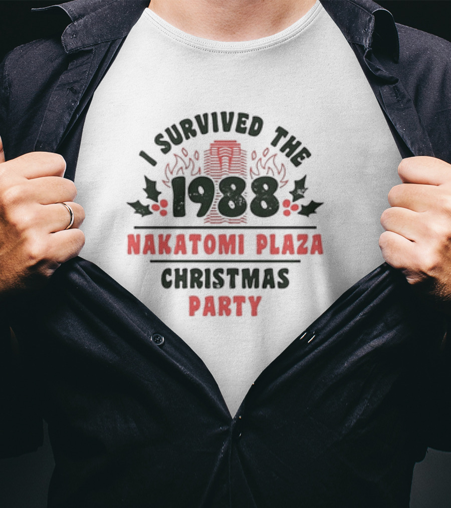 I Survived The 1988 Nakatomi Plaza Christmas Party Retro T-Shirt