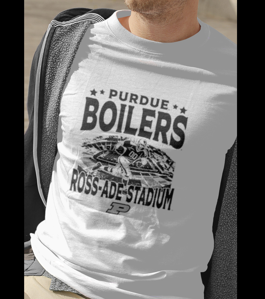 Purdue Boilers Ross Ade Stadium Vintage Football Player P T-Shirt