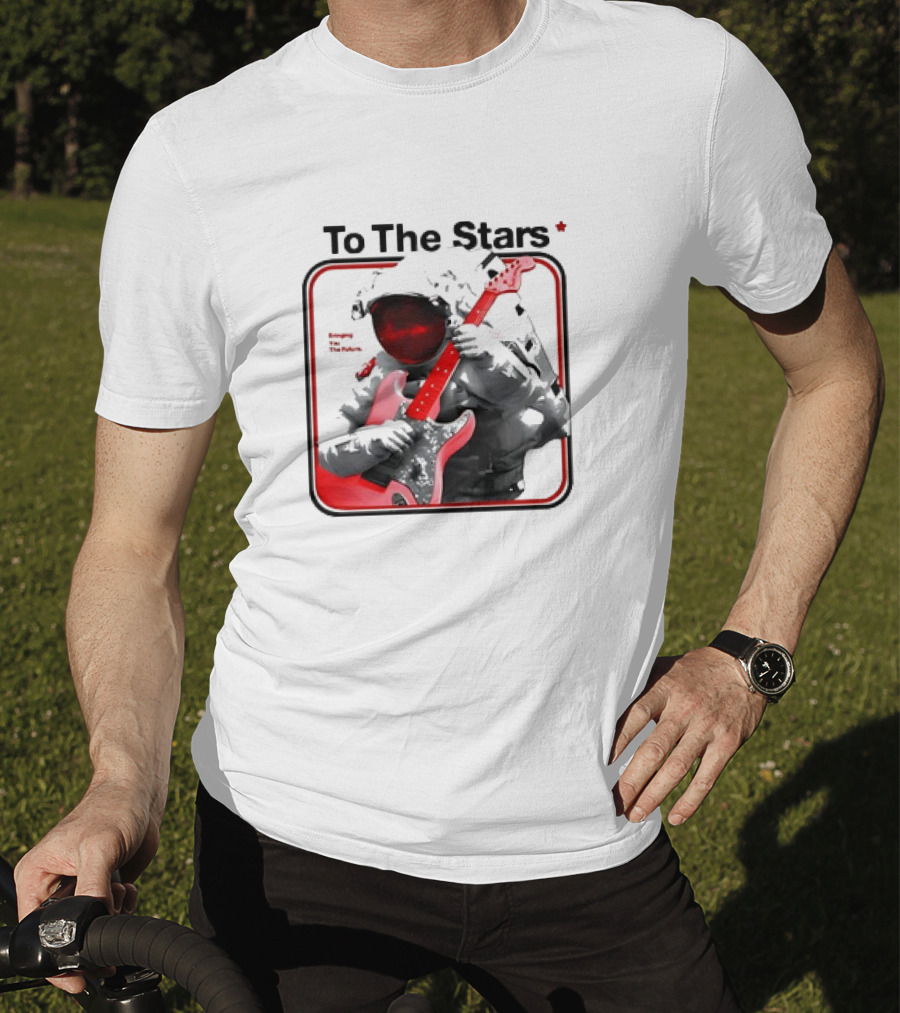 To The Stars Astronaut Playing Guitar Bringing The Future T-Shirt