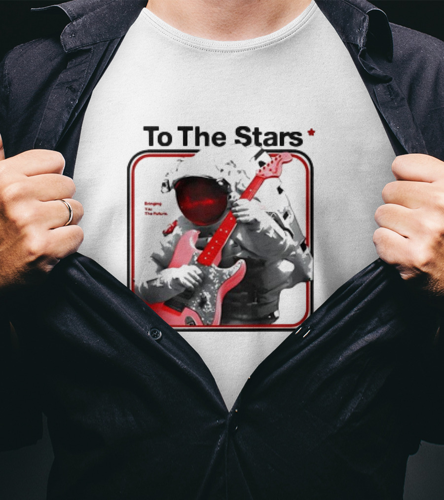 To The Stars Astronaut Playing Guitar Bringing The Future T-Shirt