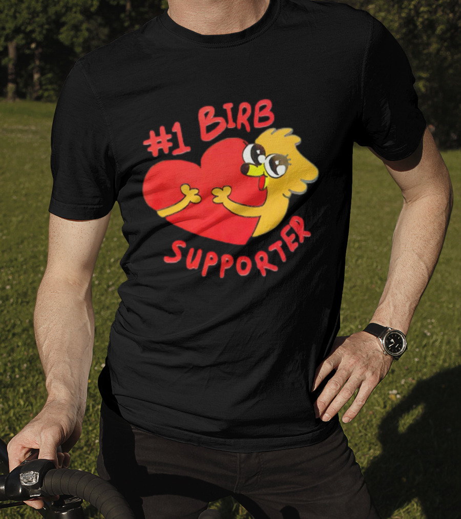 1 Birb Supporter Heart Hug T-Shirt
