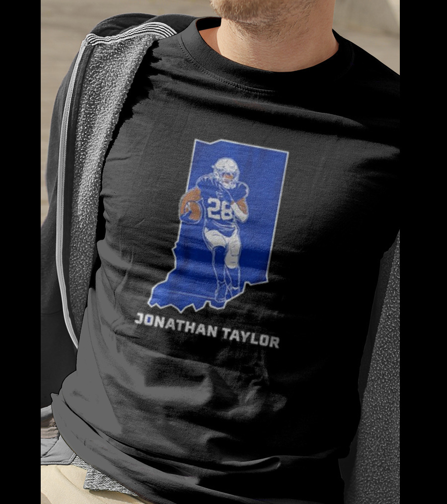 Indianapolis Colts Jonathan Taylor 28 Indiana Star T-Shirt