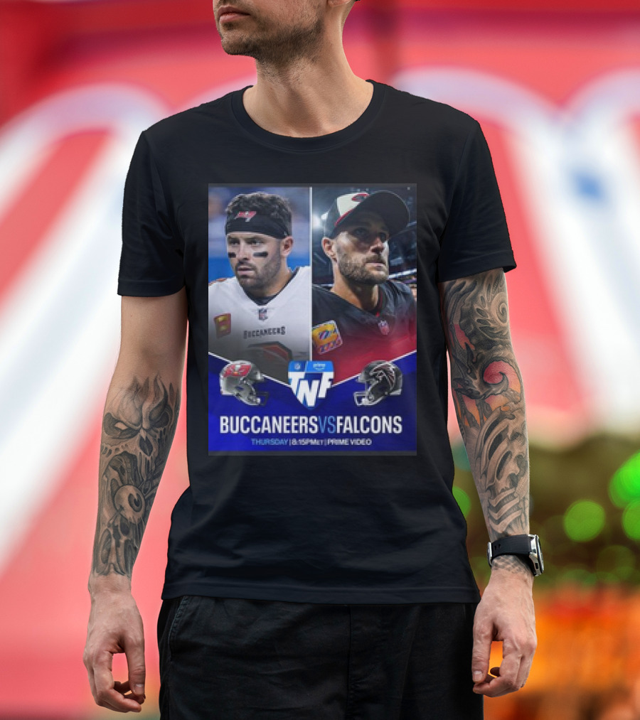Buccaneers Vs Falcons Thursday Night Football Prime Video Matchup T-Shirt