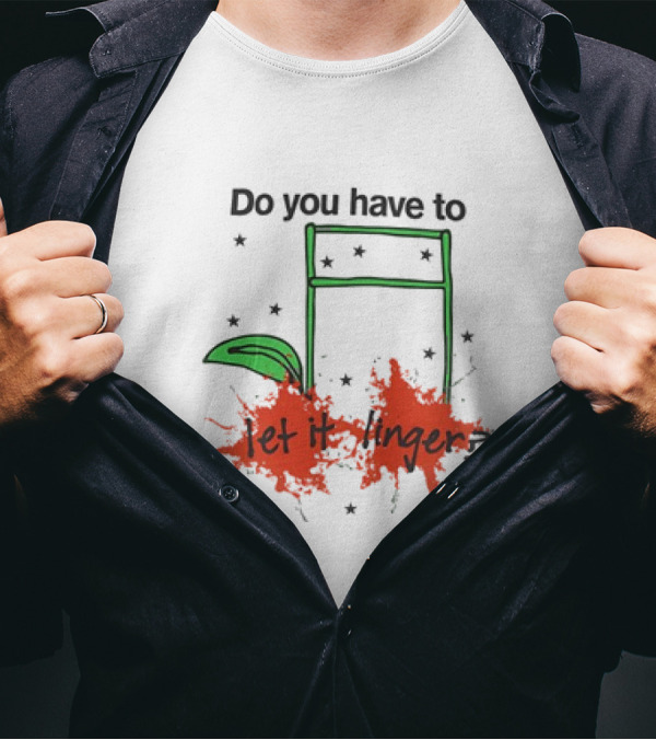 Do You Have To Let It Linger Vintge Stars And Leaves Retro T-Shirt
