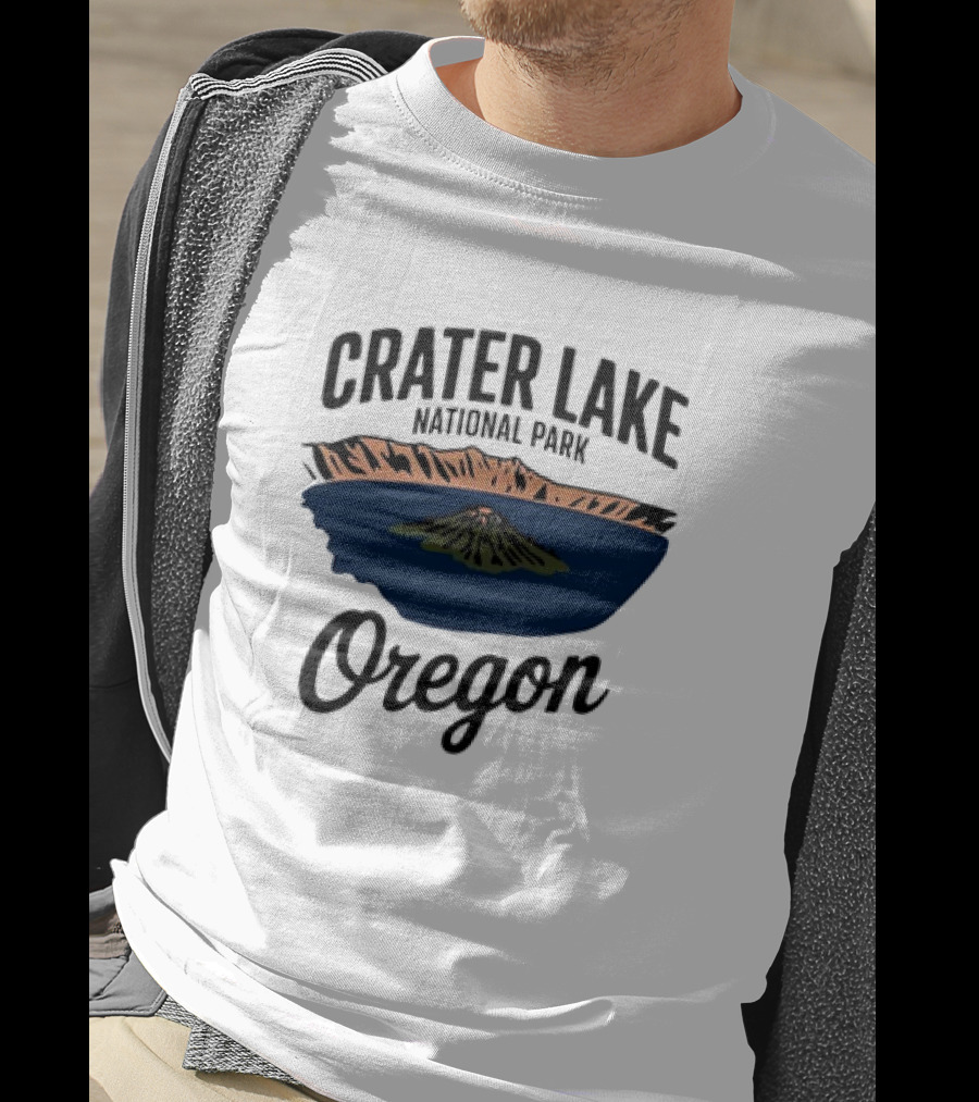Crater Lake National Park Oregon Scenic Retro Exploration T-Shirt