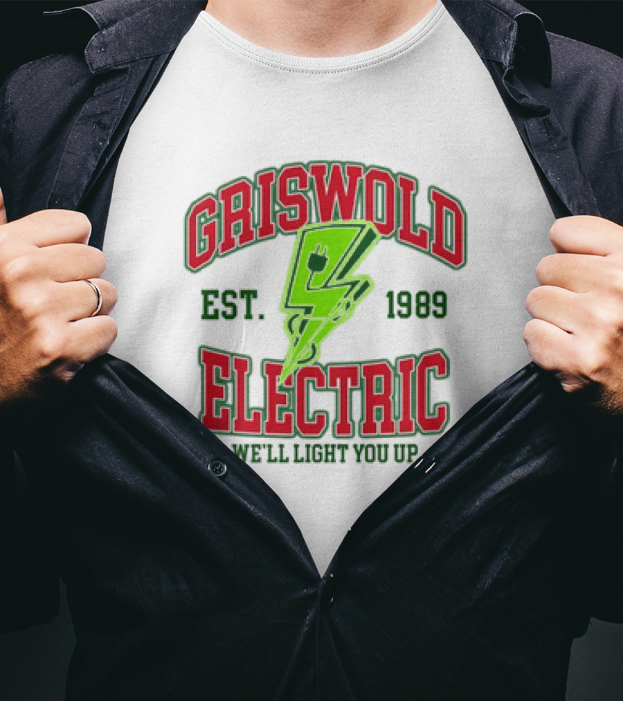 Griswold Electric Est. 1989 We'll Light You Up Retro T-Shirt