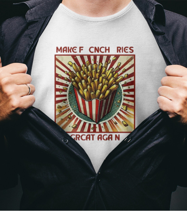 MagaDonalds Make French Fries Great Again Retro T-Shirt
