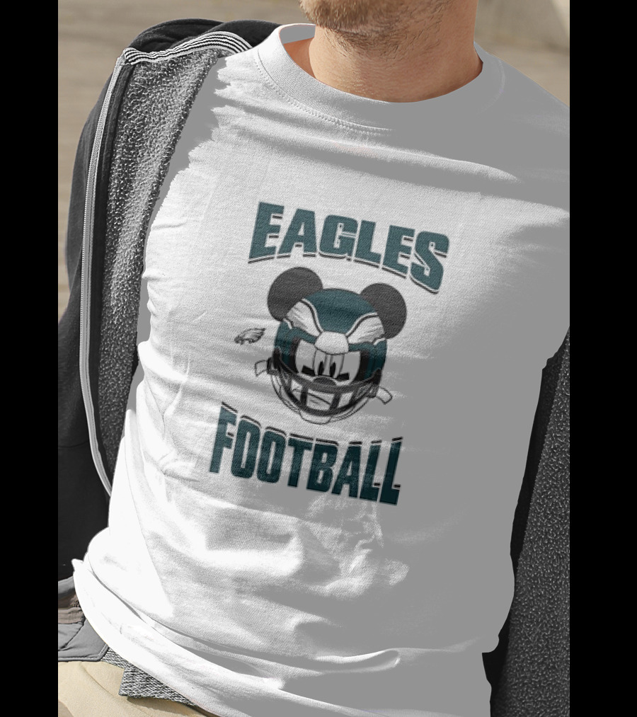 Eagles Football Mickey Mouse Helmet Philadelphia T-Shirt