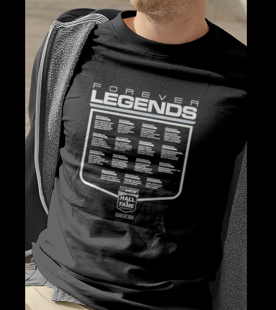 Forever Legends NASCAR 2025 Hall Of Fame Carl Edwards Ralph Moody Ricky Rudd Inductee T-Shirt