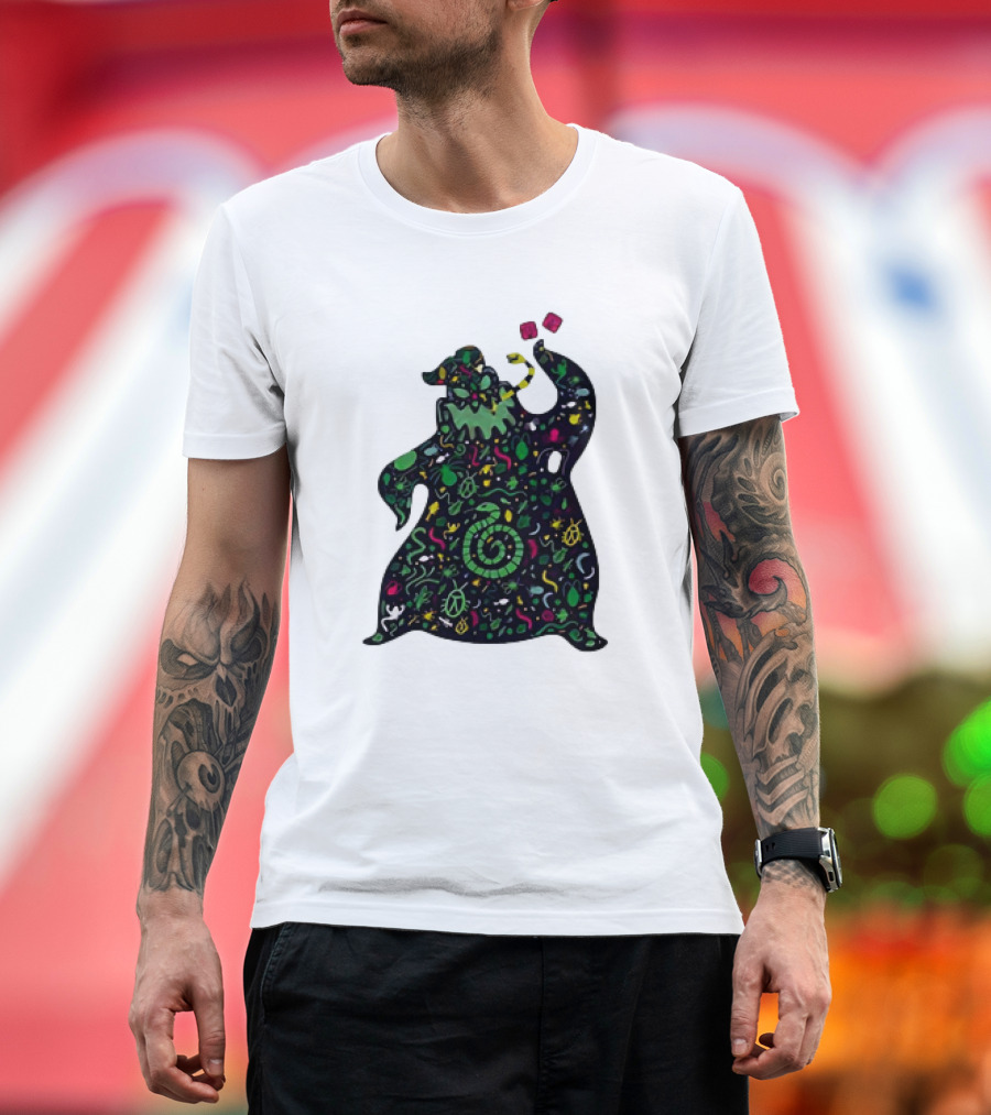 Bugs and Oogie Boogie Colorful Swirl and Leaf T-Shirt
