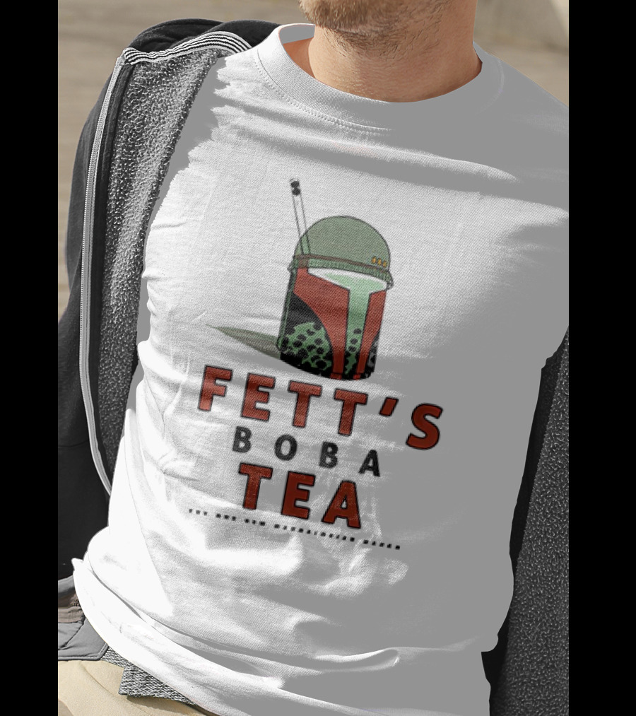 Fett’s Boba Tea Try Our New Mandalorian Flavor T-Shirt