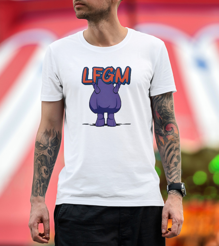 Grimace Holding LFGM Sign T-Shirt