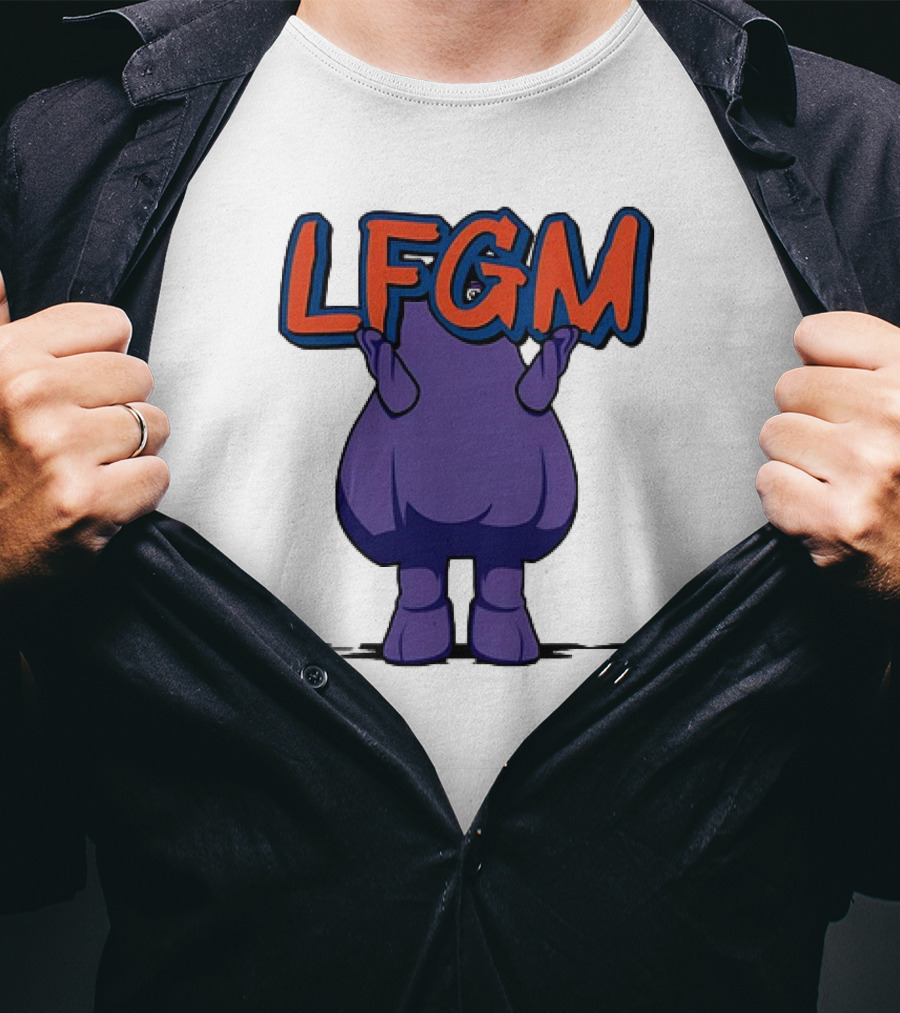 Grimace Holding LFGM Sign T-Shirt
