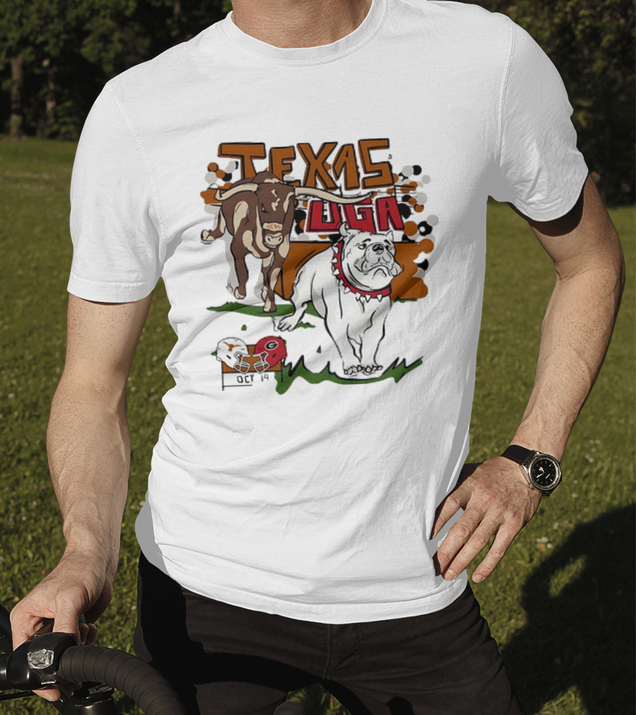 Texas Longhorns UGA Bulldogs October 19 Showdown T-Shirt