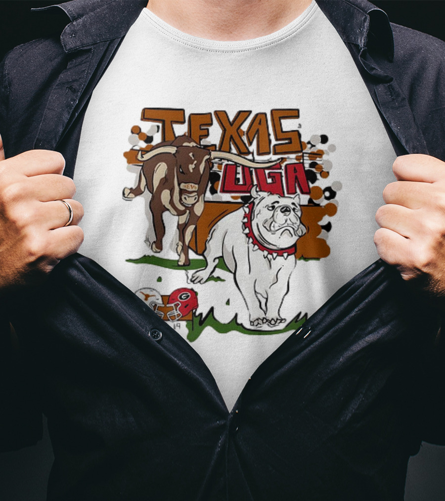 Texas Longhorns UGA Bulldogs October 19 Showdown T-Shirt