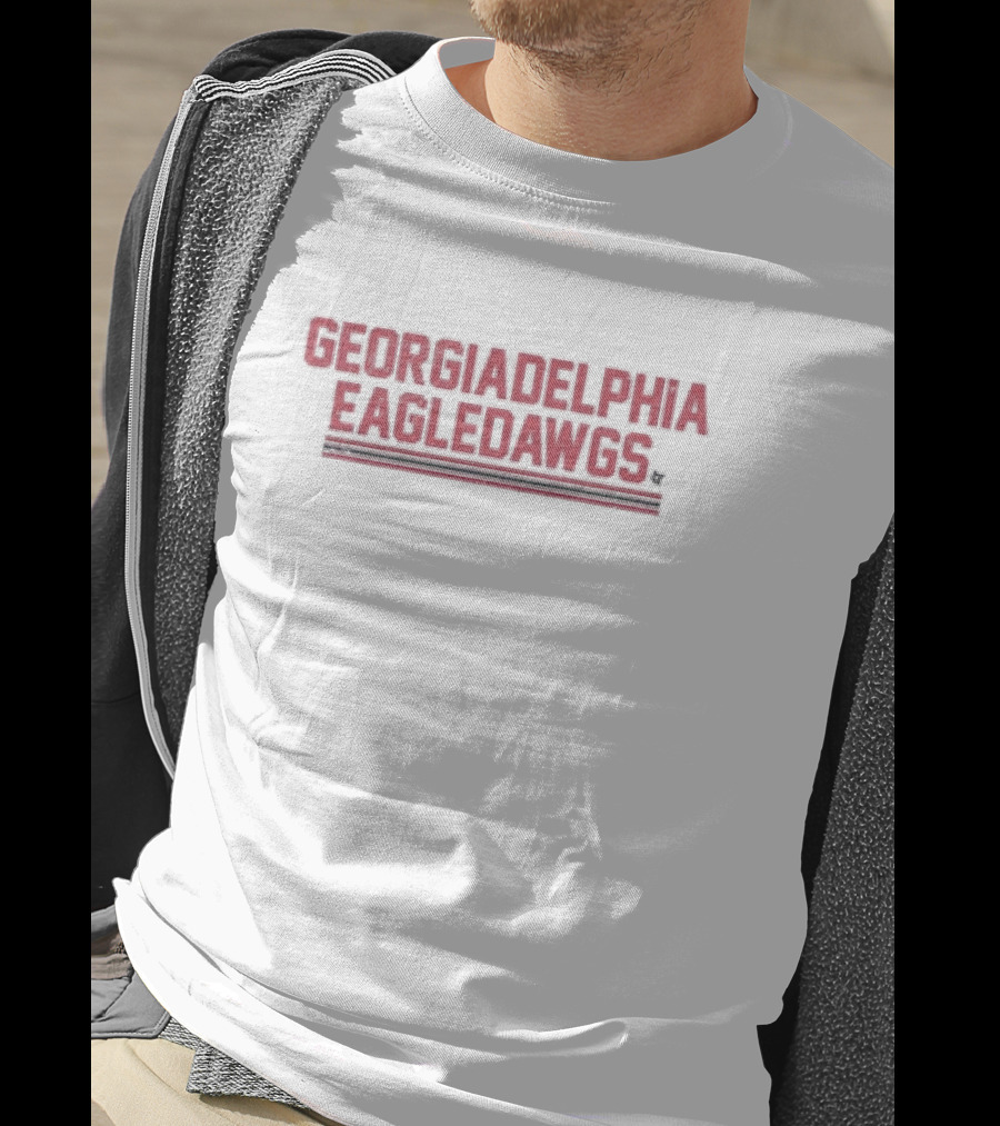 GEORGIADELPHIA EAGLEDAWGS Football Fans Hybrid Team Names T-Shirt
