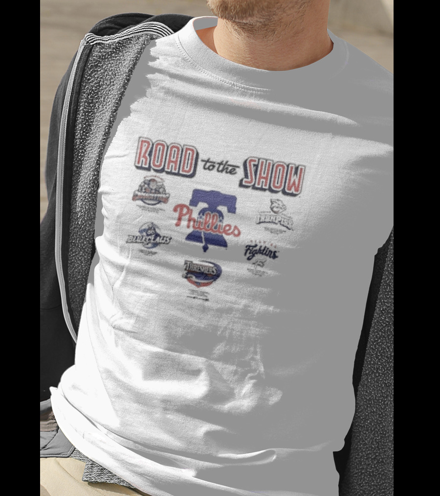Road To The Show Philadelphia Phillies IronPigs Reading Fightin BlueClaws Threshers T-Shirt