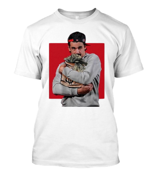 Seth Jarvis $eth Jarvi$ BreakingT Money Bag Hug T-Shirt