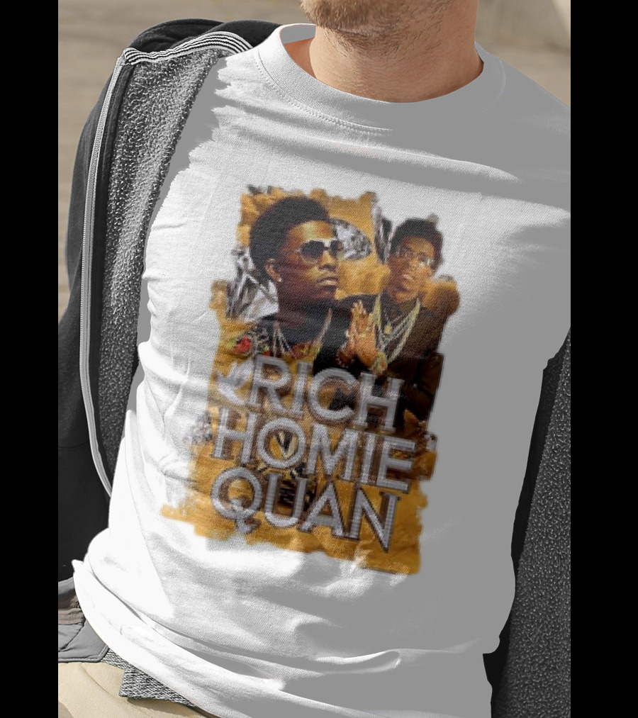 Rich Homie Quan Vintage Style Graphic Collage T-Shirt