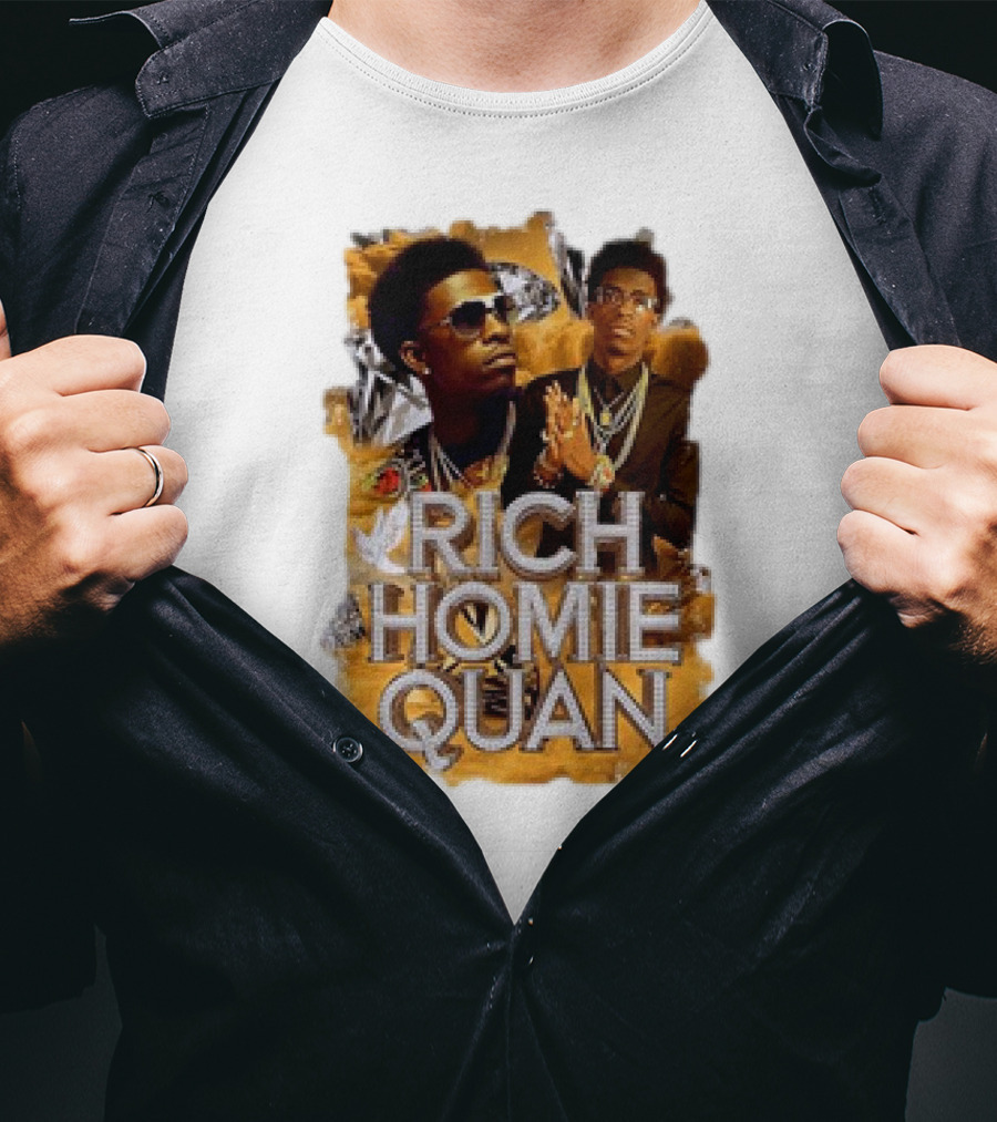 Rich Homie Quan Vintage Style Graphic Collage T-Shirt