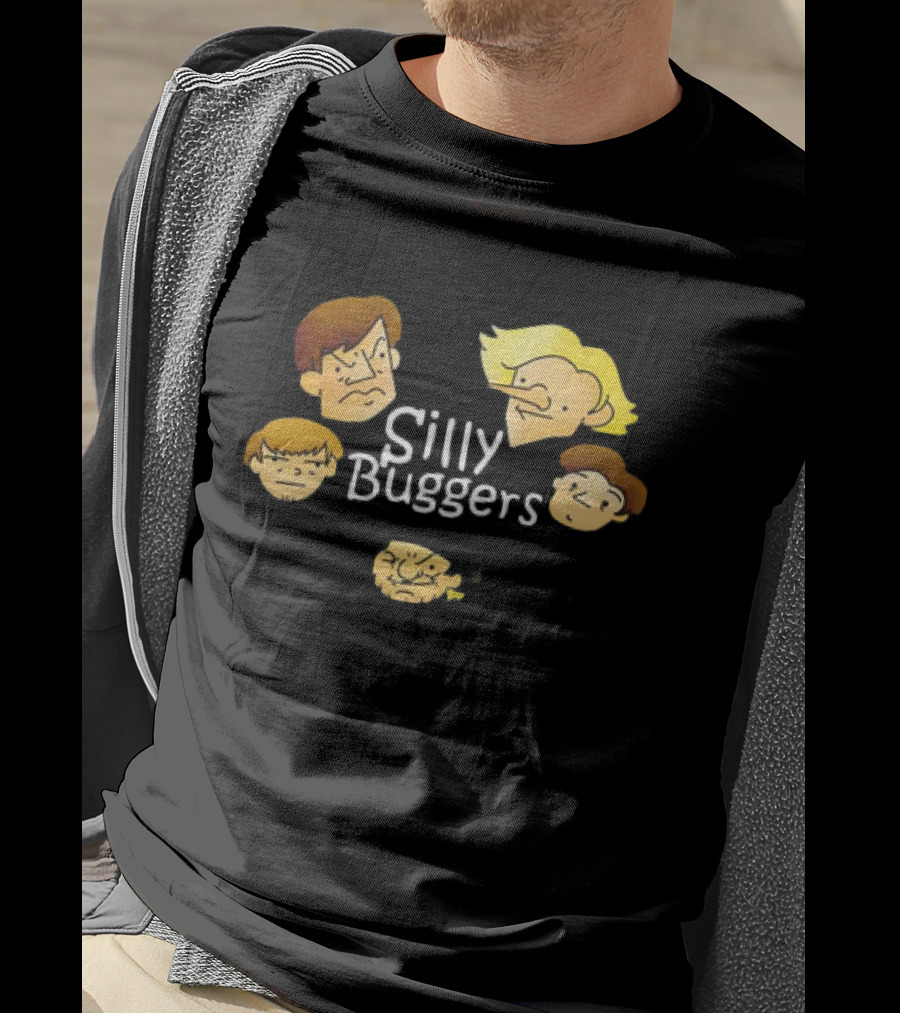 Silly Buggers Cartoon Faces Classic T-Shirt