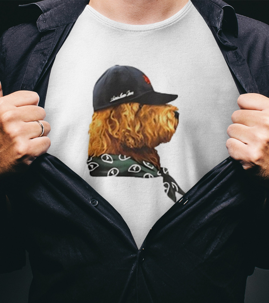 Aime Leon Dore Buddy Dog Wearing Cap And Scarf T-Shirt