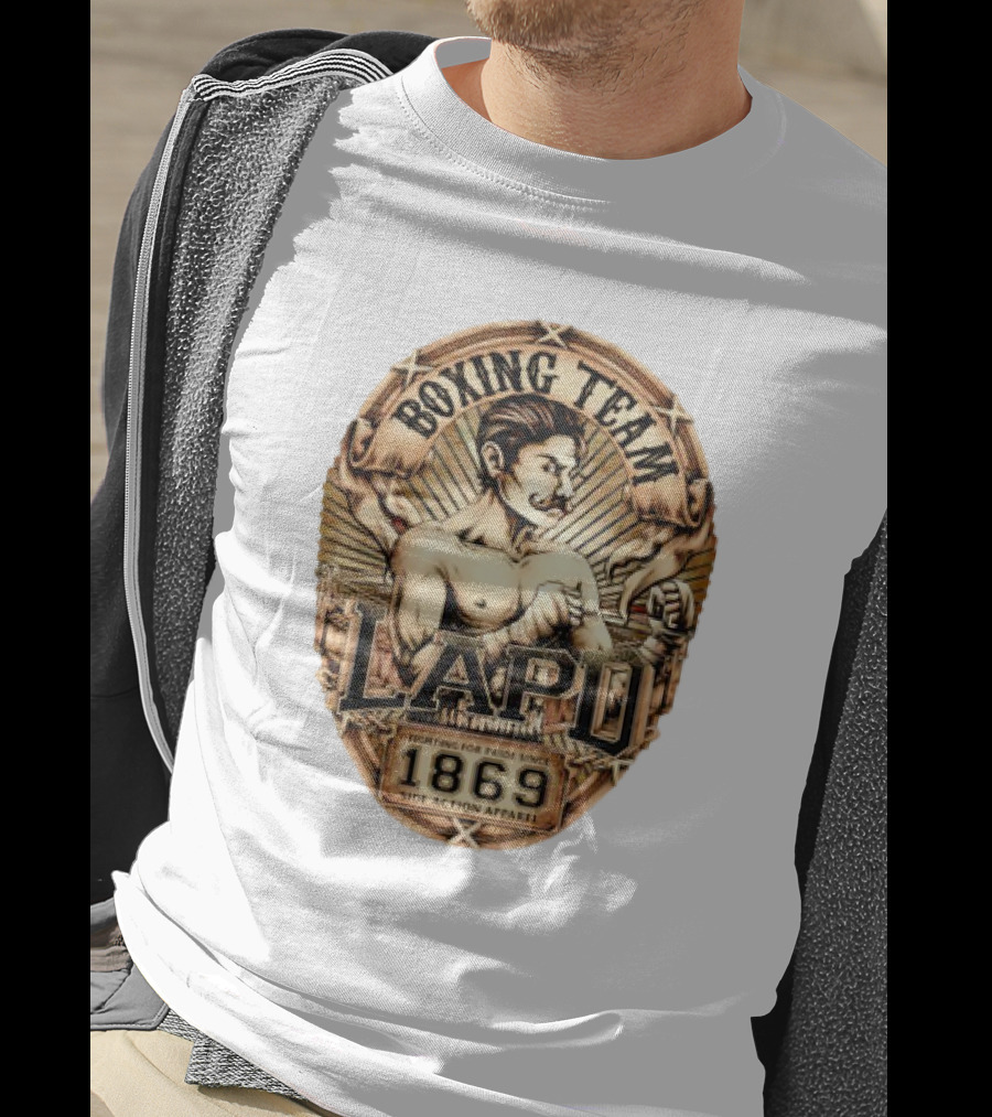 Boxing Team LAPD Fighting For Pride Since 1869 Side Action T-Shirt