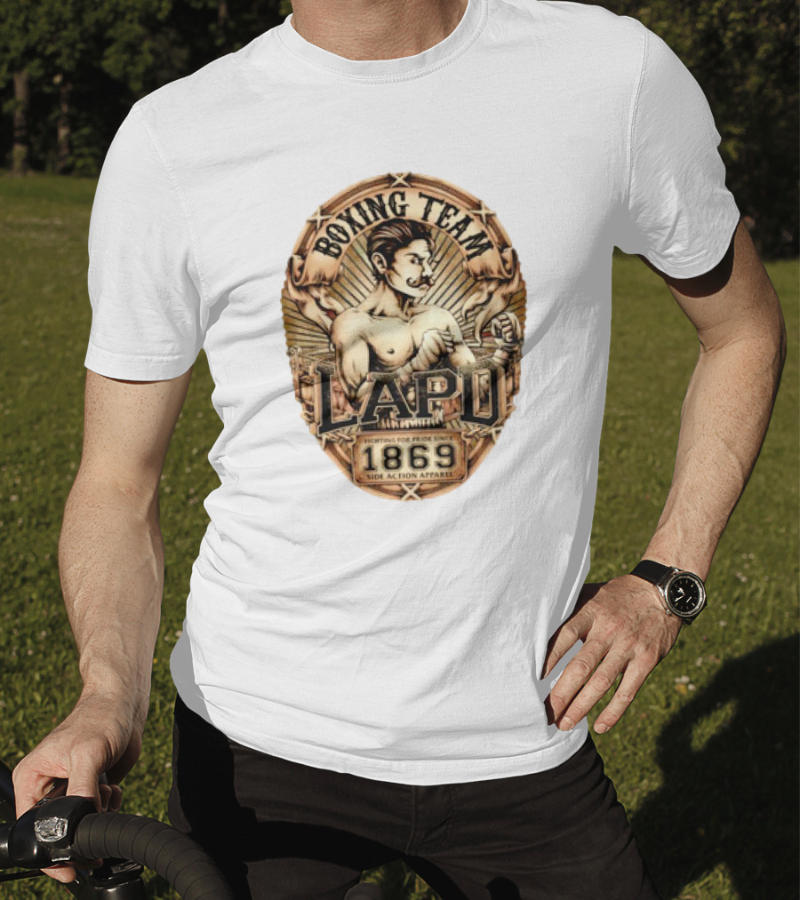 Boxing Team LAPD Fighting For Pride Since 1869 Side Action T-Shirt