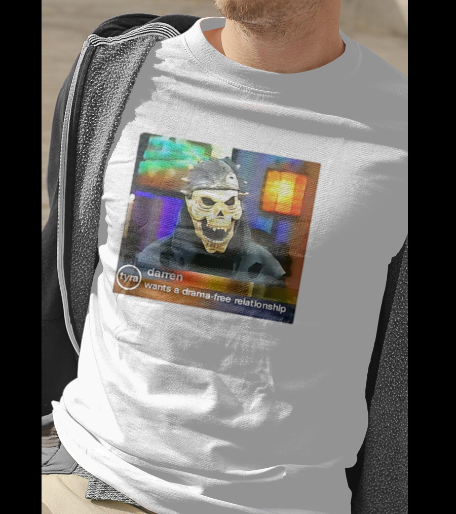 Tyra Darren Wants A Drama-Free Relationship Skeleton Mask T-Shirt