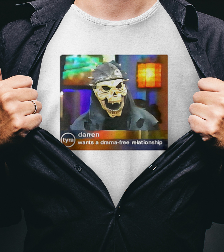 Tyra Darren Wants A Drama-Free Relationship Skeleton Mask T-Shirt