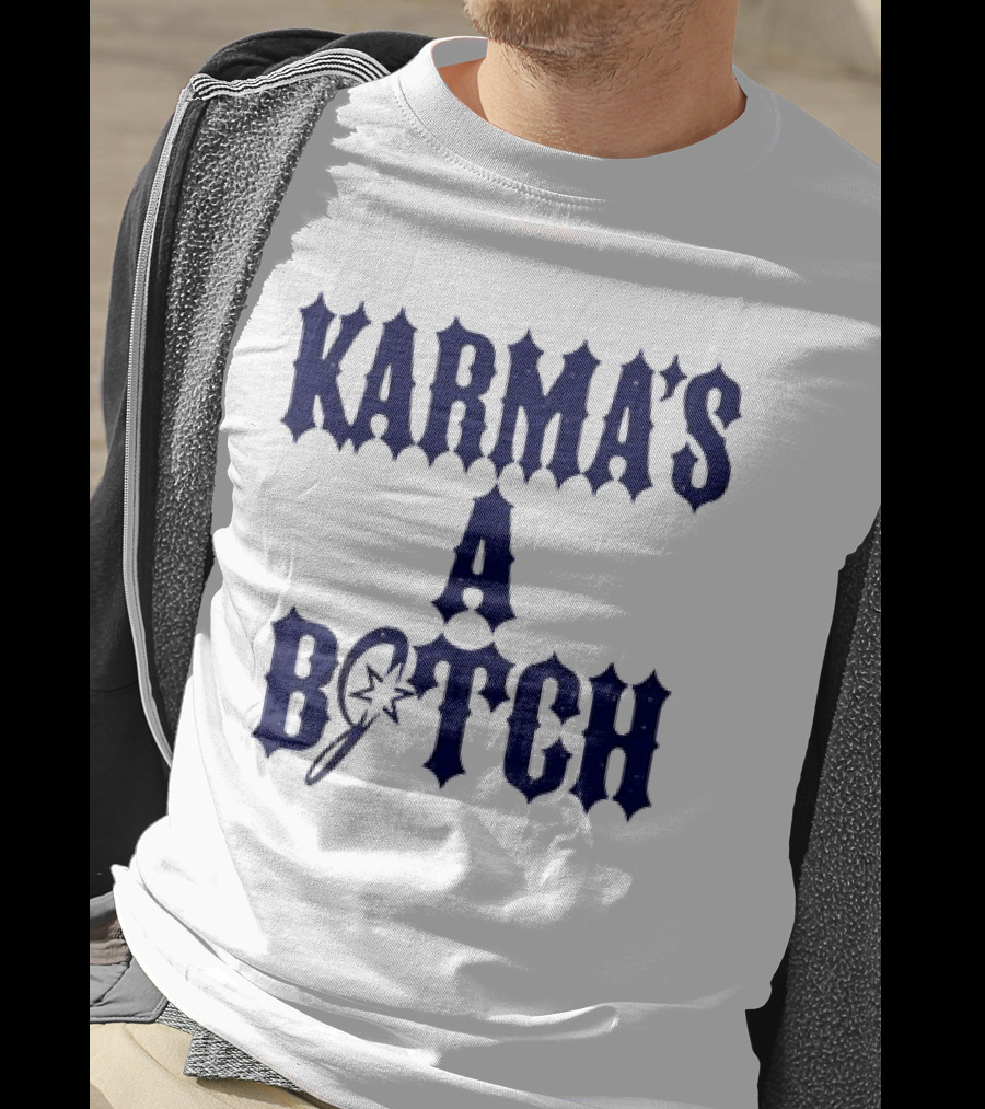 Karma's A Bitch Magic Wand Stars T-Shirt
